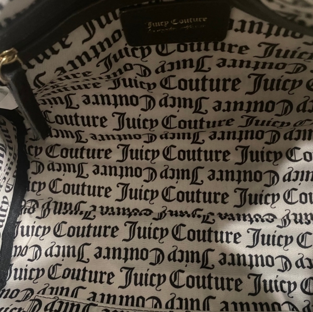 💜🔹️Juicy Couture 🔹️Heritage satchel Bag Velour Dusty Violet purple - Picture 10 of 11